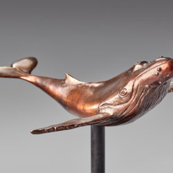 Whale Bronze sculpture