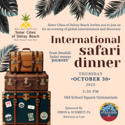 Delray Beach Sister Cities Celebrates 25 Years of Friendship with Safari Dinner