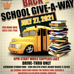 Annual Back to School Give-a-way